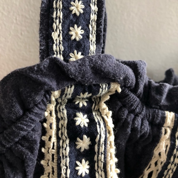 Free people lace detail square neck tank top - Picture 3 of 4